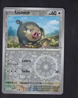 Lechonk 155/198 Reverse Holo Pokemon Center Stamped Promo - Image 1