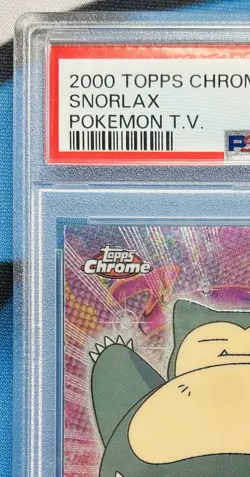 2000 Topps Chrome Pokemon T.V. Snorlax Chrome Foil #143 PSA 10 GEM MT - Image 2