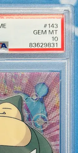 2000 Topps Chrome Pokemon T.V. Snorlax Chrome Foil #143 PSA 10 GEM MT - Image 3
