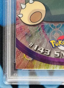 2000 Topps Chrome Pokemon T.V. Snorlax Chrome Foil #143 PSA 10 GEM MT - Image 4