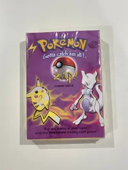 Pokemon Trading Card Game Zap! Theme Deck Shadowless SEALED - Image 2