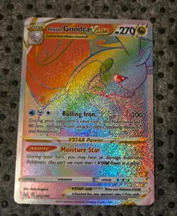 Pokemon TCG Hisuian Goodra VSTAR Secret Rare Lost Origin Holo Card 202/196 - Image 1
