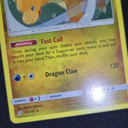 HEAD WHOLE SWIRL BLEED 🌀💫 Dragonite 119/181 Team Up Cosmos Promo Pokemon Card - Image 3