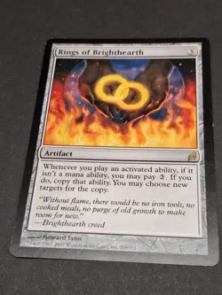 ​MTG Rings of Brighthearth Lorwyn Rare Artifact Magic the Gathering LP - Image 3