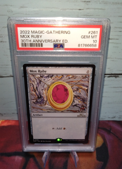 2022 MTG Mox Ruby PSA 10 GEM MINT 30th Anniversary POP 14 Power Nine - Image 2