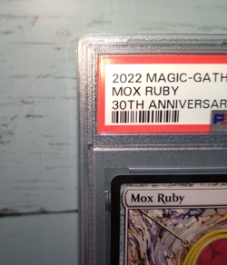 2022 MTG Mox Ruby PSA 10 GEM MINT 30th Anniversary POP 14 Power Nine - Image 3
