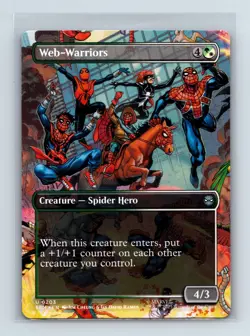 Web-Warriors (Borderless) U Marvel's Spider-Man 203 NM - Image 1