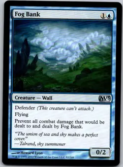 Magic the Gathering Fog Bank Core Set 2013 MTG Free Shipping! - Image 1