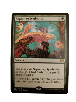 1x Saproling Symbiosis Dominaria Remastered MTG Magic the Gathering NM - Image 1