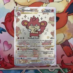 Pokemon TCG Simisear VSTAR GG37/GG70 Crown Zenith: Ultra Rare - Image 1