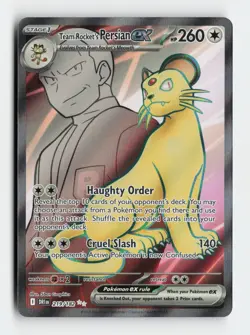 Team Rocket's Persian ex 219/182 SV10: Destined Rivals Ultra Rare Pokemon Card - Image 1