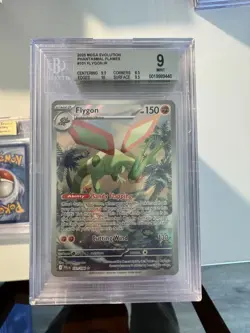 2025 POKEMON PFL EN-PHANTASMAL FLAMES ILLUSTRATION RARE #101 FLYGON PSA 9 BGS 9 - Image 1