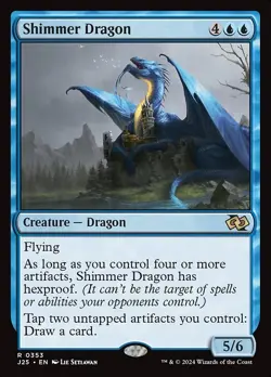 Shimmer Dragon x1 1x Foundations Jumpstart J25 NM MTG - Image 1