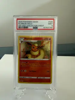 Pokemon Flareon PSA 9 Cosmos Holo Collector Chest 026 - Image 1