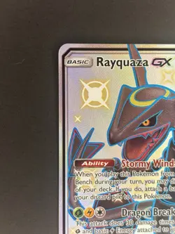 Pokemon TCG Rayquaza GX 177A/168 Alternate Art Promo Holo 2019 Basic 180 HP - Image 3