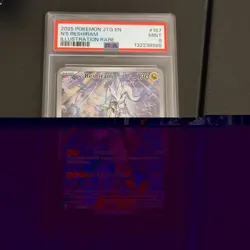 The Pokemon Company N's Reshiram 167 Illustration Rare Holo EN Stamped PSA 9 130 - Image 1