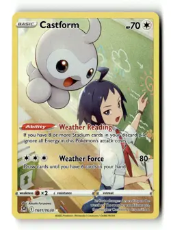 Castform TG11/TG30 Holo Lost Origin Trainer Gallery Pokemon NM - Image 1