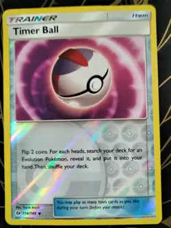 Timer Ball - 134/149 - (Reverse Holo) - Sun & Moon - Pokemon TCG - NM/M - Image 2