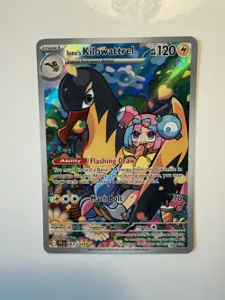Pokemon TCG Iono's Kilowattrel 163/159 Journey Together Illustration - Image 1