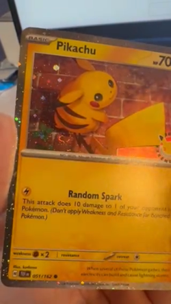 2026 Pokemon Day Pikachu 30th Anniversary Promo 51/162 Fart Swirl Double Swirl - Image 2