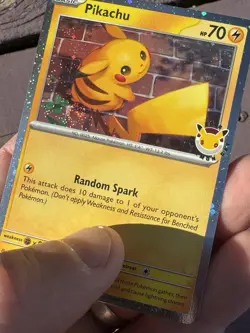 2026 Pokemon Day Pikachu 30th Anniversary Promo 51/162 Fart Swirl Double Swirl - Image 3