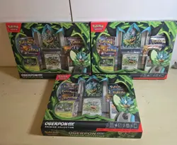 Lot of 3 Pokemon Ogerpon ex Premium Collection Surging Sparks Packs Inside New - Image 1