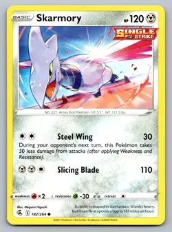Pokemon TCG Fusion Strike Skarmory #182 - Image 1