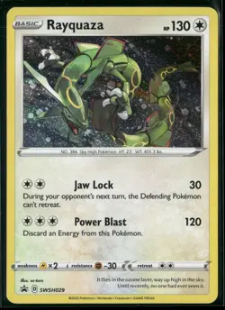 Rayquaza SWSH029 Holo Promo Sword & Shield Promo Pokemon Near Mint - Image 1