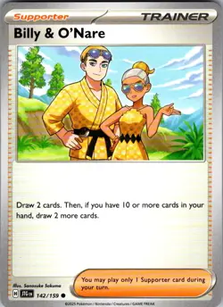 Billy & O'Nare Journey Together 142/159 Common Pokemon Near Mint - Image 1