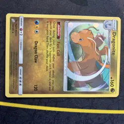 Pokemon TCG Sun & Moon Team Up Cosmos Holo With Swirl Dragonite 119/181 - Image 3