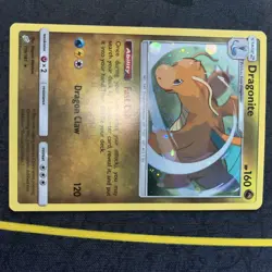 Pokemon TCG Sun & Moon Team Up Cosmos Holo With Swirl Dragonite 119/181 - Image 4