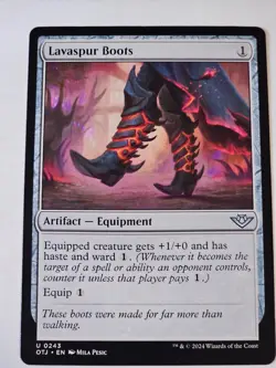 MTG - Lavaspur Boots - Outlaws of Thunder Junction - Image 1