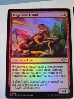 MTG - Magebane Lizard FOIL - Outlaws of Thunder Junction - Image 1