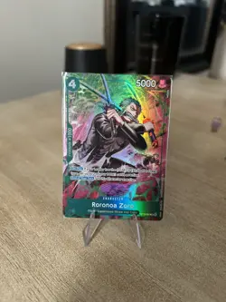 One Piece TCG OP-15/EB04 Roronoa Zoro OP13–037 Treasure Rare - - Image 1