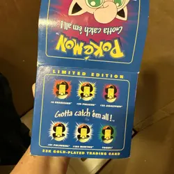 🔥 Pokemon - 1999 Burger King 23k gold plated trading card - #39 Jigglypuff - Image 3