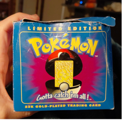Pokemon TCG Jigglypuff #39 23K Gold-Plated Metal Card 1999 Poke Ball COA - Image 1