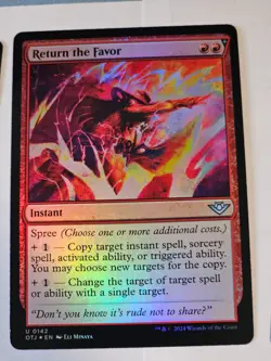 MTG - Return the Favor FOIL - Outlaws of Thunder Junction - Image 1