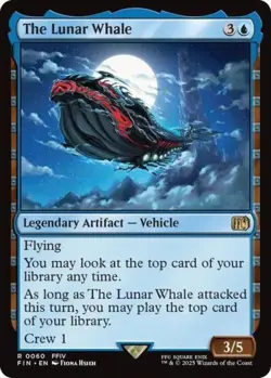 The Lunar Whale -Foil Light Play MTG Universes Beyond: FINAL FANTASY - Image 1