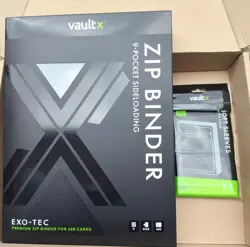 Vault X 9 Pocket Exo-Tec Zip Binder 360 Card TCG Album & 200 Clear Soft Sleeves - Image 1