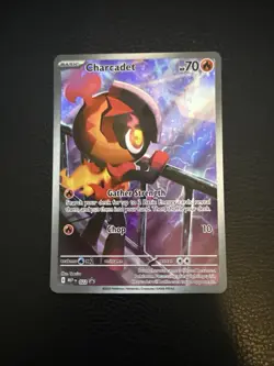 Pokemon Charcadet MEP 022 Holo Gather Strength 70 HP Basic Flame Card English - Image 1