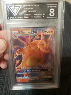 Charizard GX SM211 Black Star PROMO Ultra Rare Pokemon Card GetGraded 8 - Image 1