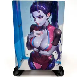 Overwatch Widowmaker Sexy Anime Waifu Girl Doujin Lewd Goddess Story Art Card - Image 2