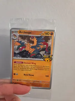 Exclusive Pokemon Chicago Field Museum Fossil Exhibit Archeops Promo Card SEALED - Image 2