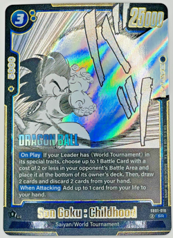 Son Goku : Childhood SB01-018 Manga Booster SR Dragon Ball Super Card Game LP - Image 1