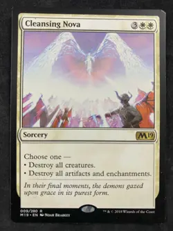 MTG Magic The Gathering Cleansing Nova Core Set 2019 HP - Image 1
