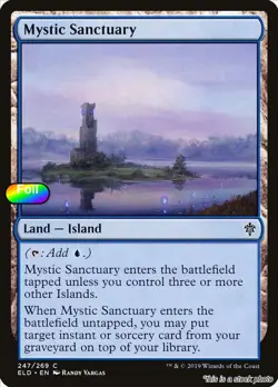MTG Foil Mystic Sanctuary 247 Throne of Eldraine NM Magic - Image 1