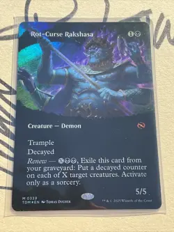 MTG: Rot-Curse Rakshasa (Borderless) Tarkir: Dragonstorm Regular, Pack Fresh! - Image 1