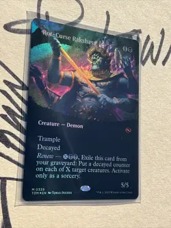 MTG: Rot-Curse Rakshasa (Borderless) Tarkir: Dragonstorm Regular, Pack Fresh! - Image 2