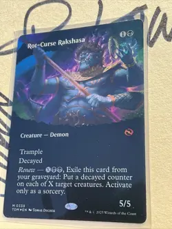 MTG: Rot-Curse Rakshasa (Borderless) Tarkir: Dragonstorm Regular, Pack Fresh! - Image 3