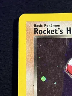 Rocket’s Hitmonchan 11/132 Pokemon TCG Gym Heroes Holo Foil SWIRL Rare Card LP - Image 2